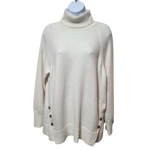 Michael Michael Kors Soft Ivory Turtleneck Sweater